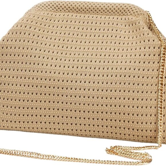 Summer Beach Woven Clutch Purses for Women 2025 Cloud Dumpling Pouch Purse Cross - Picture 1 of 6